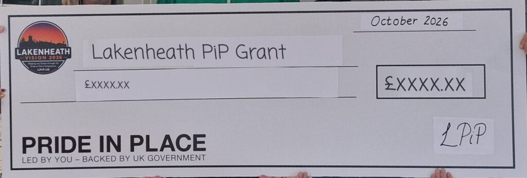 LPiP blank grant cheque