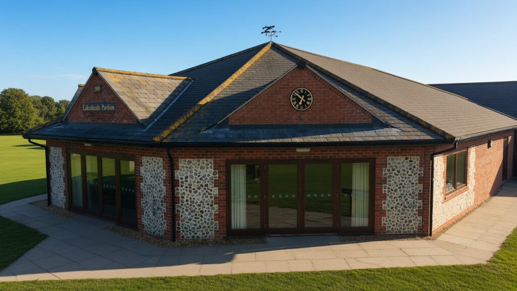 A photo taken from the carpark of Lakenheath Pavilion